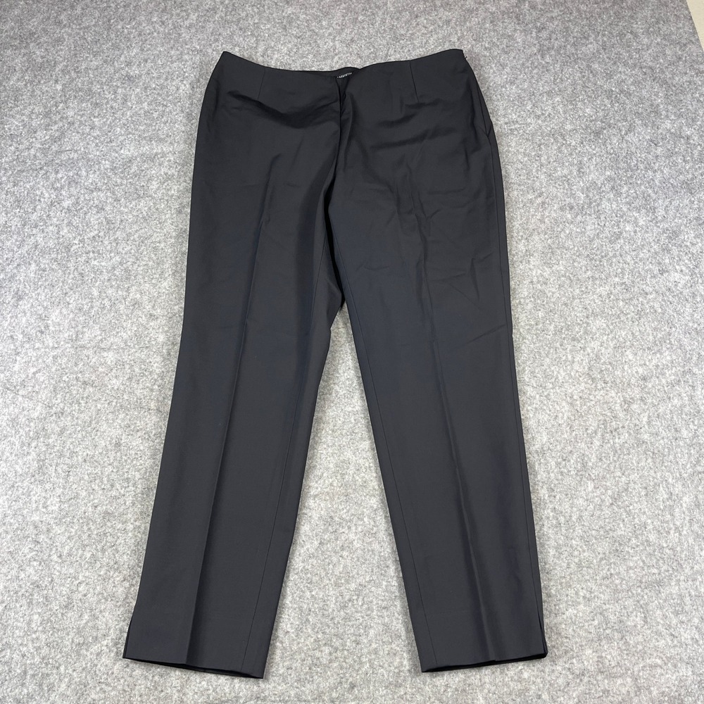 Lafayette 148 New York Stanton Black Slim Leg Tailored Trousers Pants Size‎ 10